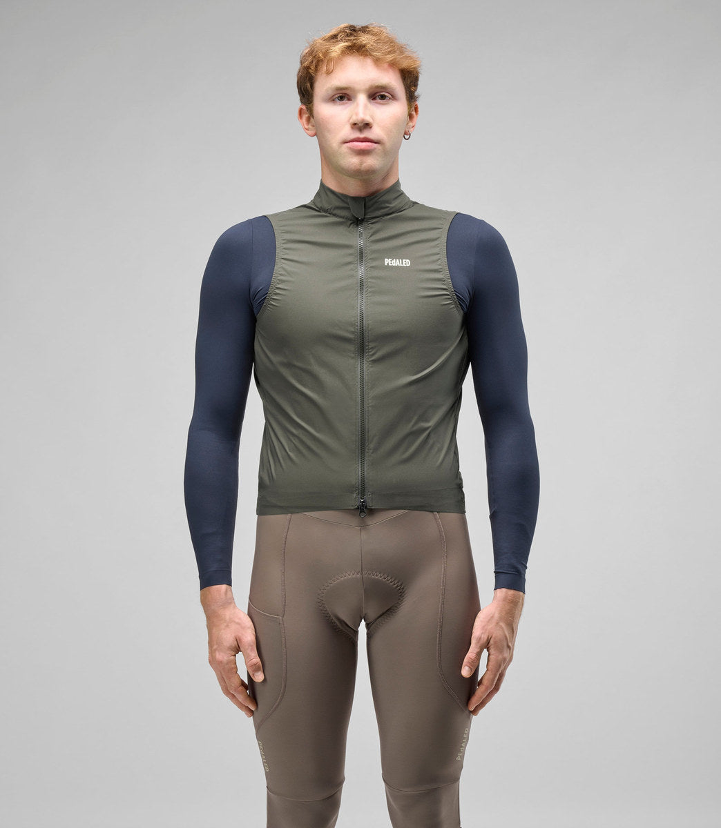PEDALED ELEMENT WATERPROOF VEST - CHARCOAL GRAY