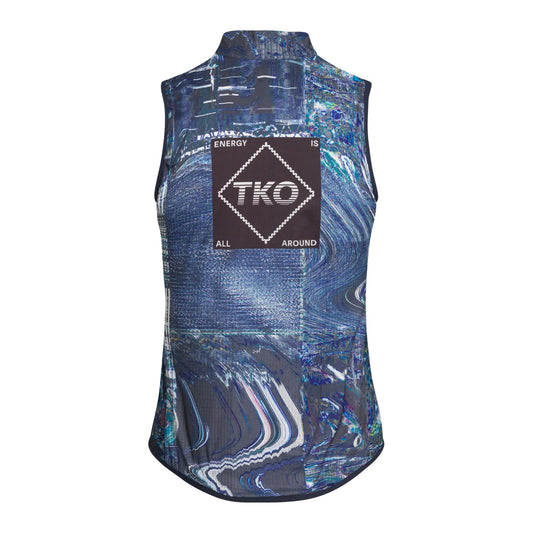 PAS NORMAL STUDIOS TKO Women Mechanism Stow Away Gilet SS25 - Human Error Blue