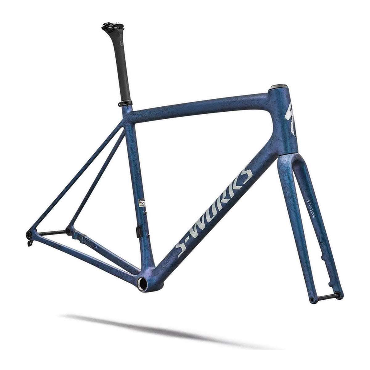 SPECIALIZED Sworks Aethos 2 Frameset  2026 - Satin Black Ink Wash / Pearl / Shadow Silver