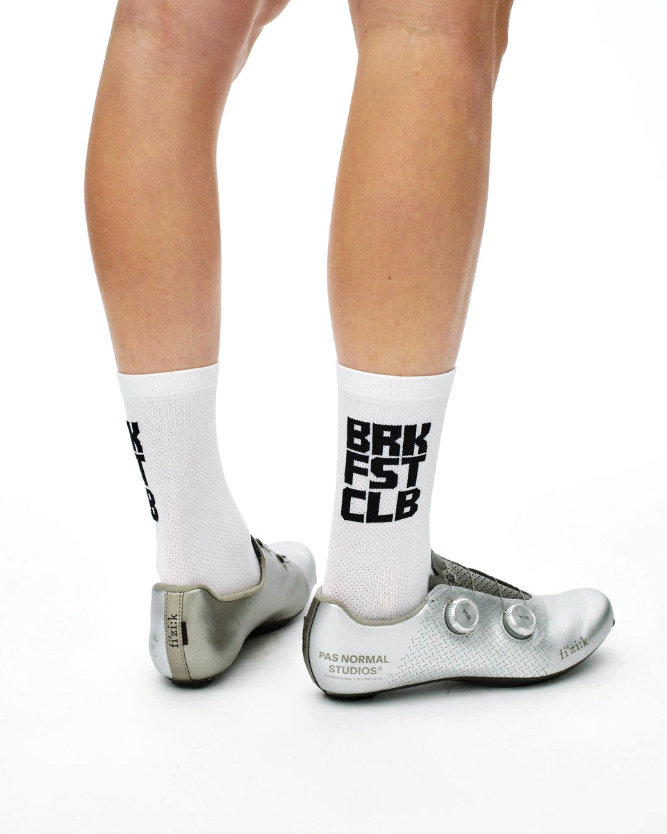PAS NORMAL STUDIOS Breakfast Club Race Socks - White