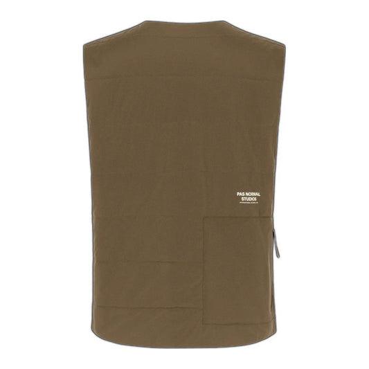 PAS NORMAL STUDIOS Off-Race Thermal Gilet - Army Brown