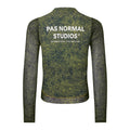PAS NORMAL STUDIOS Men Essential Light Long Sleeve Jersey - AOP Grain Dark Lime
