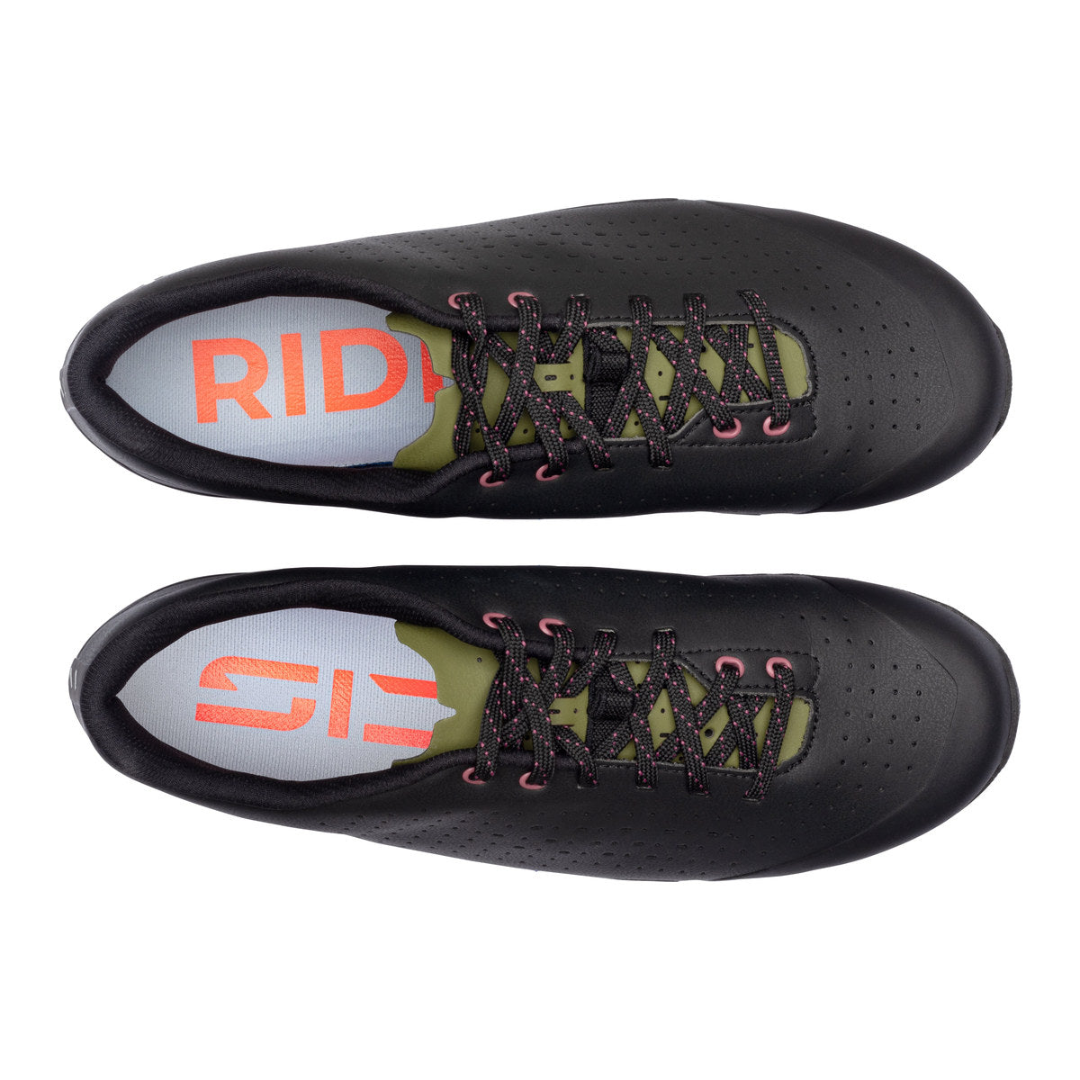 SIDI Asper Laces Gravel Cycling Shoes - Black / Olive Green