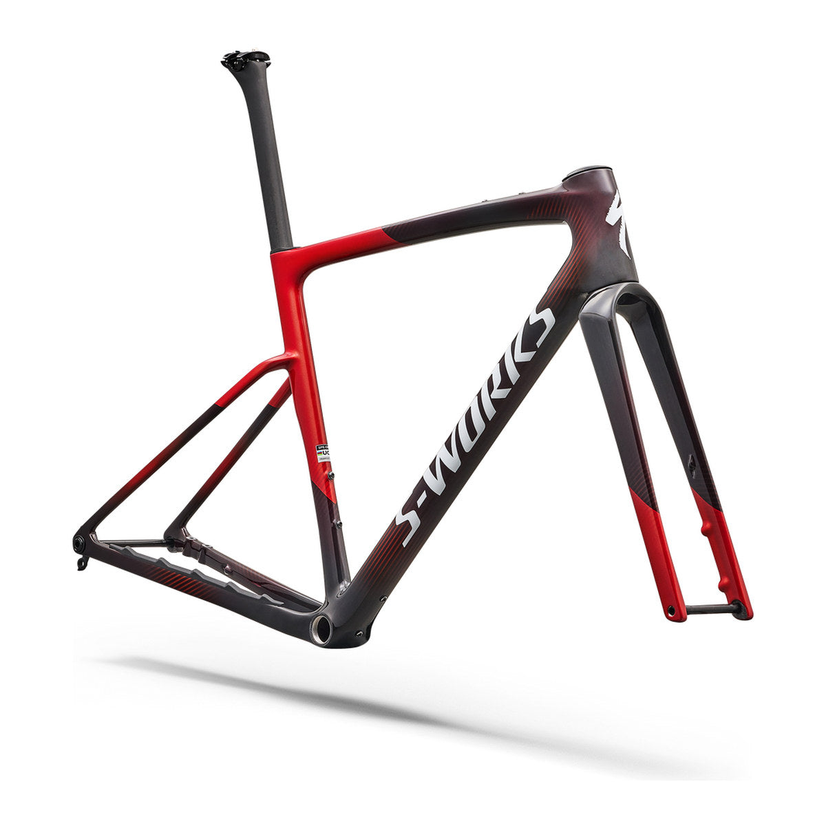 S-Works Crux 5 Frameset - FACT 12r Carbon 2027- Caynmet/Redtnt/Metwhtsil