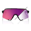 RIDE 100% S3 Sunglasses - Gloss Black / Purple Flash Mirror Photochromic Lens
