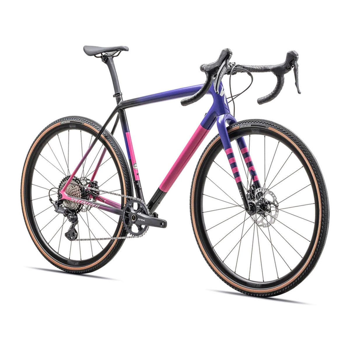 SPECIALIZED Crux Comp - Shimano GRX - Gloss Carbon / Purple Haze / Rebel Pink / Birch