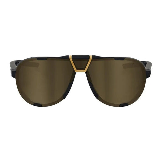 RIDE 100% Westcraft Sunglasses - Soft Tact Black / Soft Gold Mirror Lens