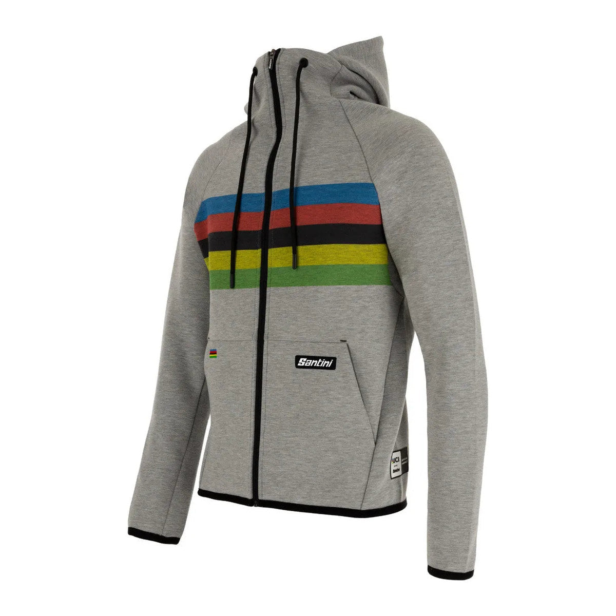 SANTINI Zip Hoodie - Asphalt grey / UCI