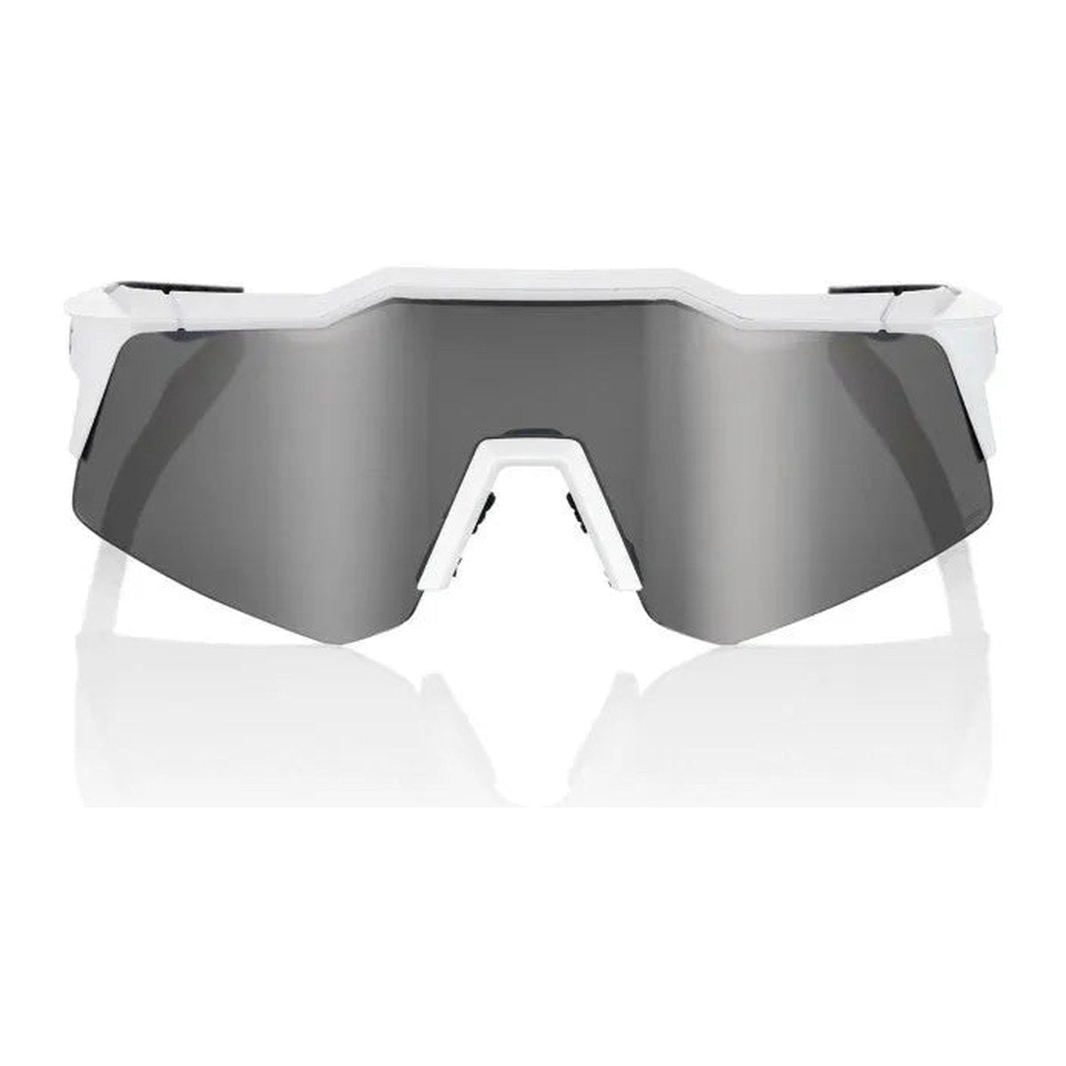 RIDE 100% Speedcraft XS Sunglasses - Matte White / HiPER Silver Mirror Lens