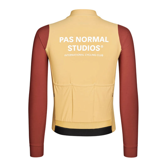 PAS NORMAL STUDIOS Mechanism Long Sleeve Jersey - Camel/Maroon