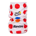 SANTINI Tour De France Polka Dot Neck Warmer - White/Red