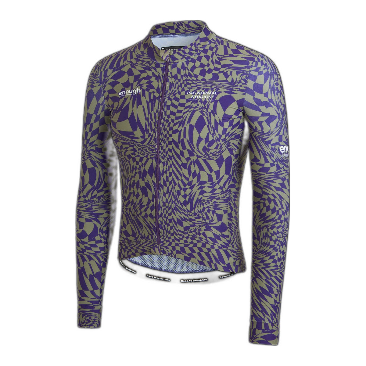 PAS NORMAL STUDIOS Men Enough Mechanism Long Sleeve Jersey - Check Dark Purple