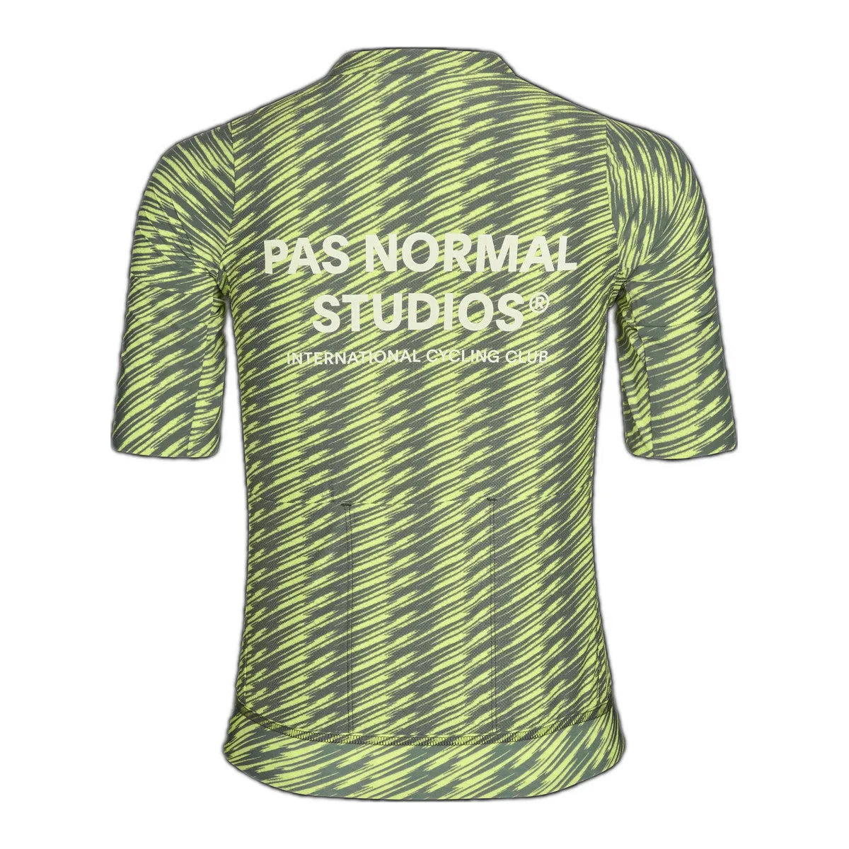 PAS NORMAL STUDIOS Women Solitude Jersey - Dark Moss / Lime Green