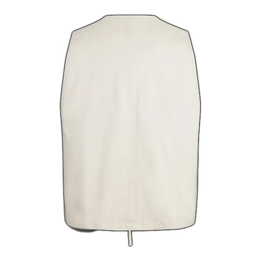 PAS NORMAL STUDIOS Off-Race Cotton Twill Vest - Limestone