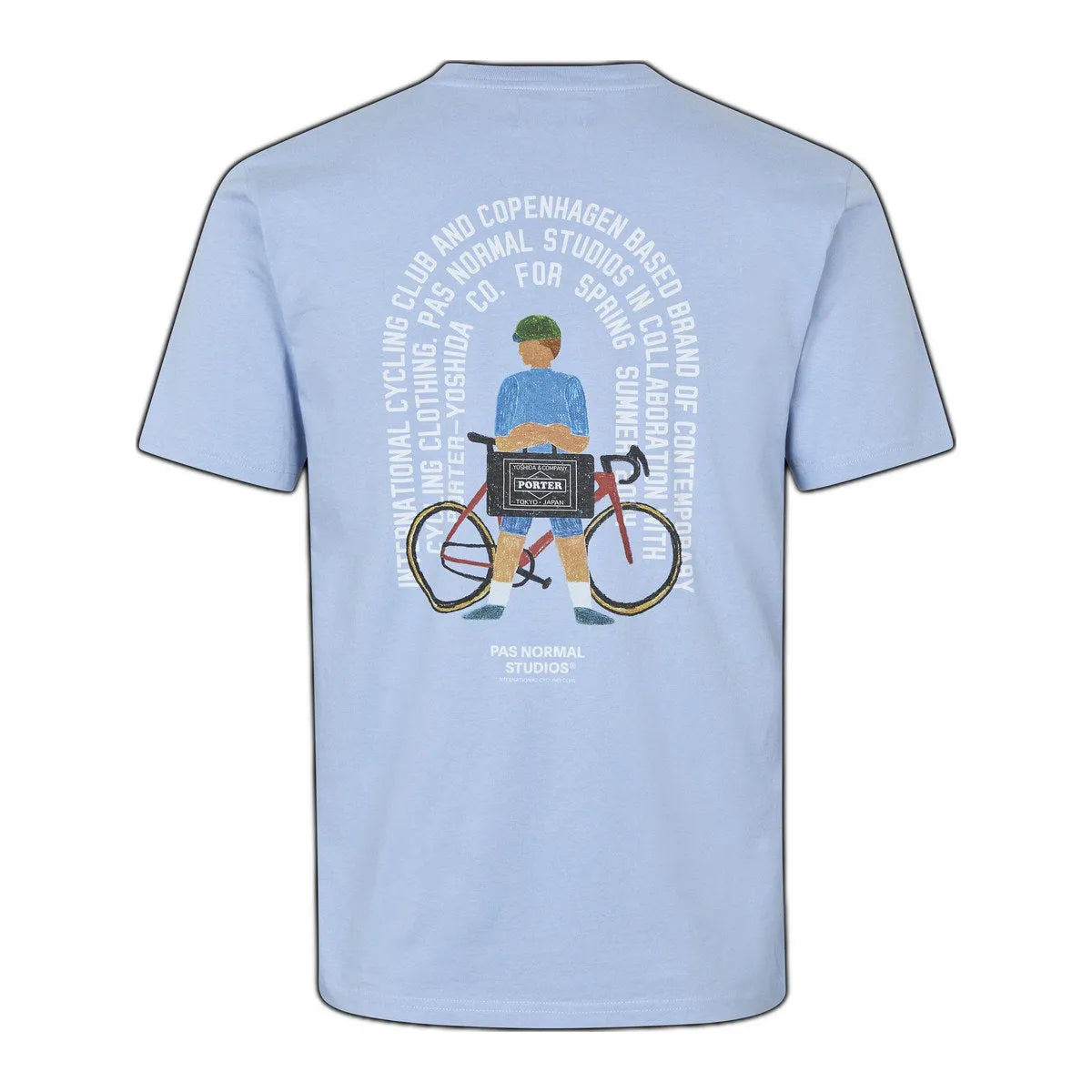 PAS NORMAL STUDIOS Porter Off-Race T-Shirt - Pale Blue