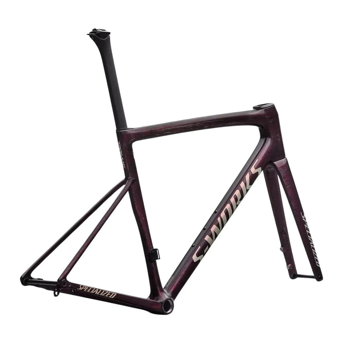 SPECIALIZED Sworks Tarmac SL8 2026 Road Frameset - Gloss Carbon / Bordeaux Metallic + Nebula Directional Brush / Pearl Over White