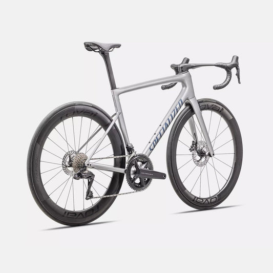 SPECIALIZED Tarmac SL8 Pro Complete Road Bike Shimano Ultegra 2026 - Gloss Liquid Silver/Satin Blue Pearl Over Black Liquid Metal