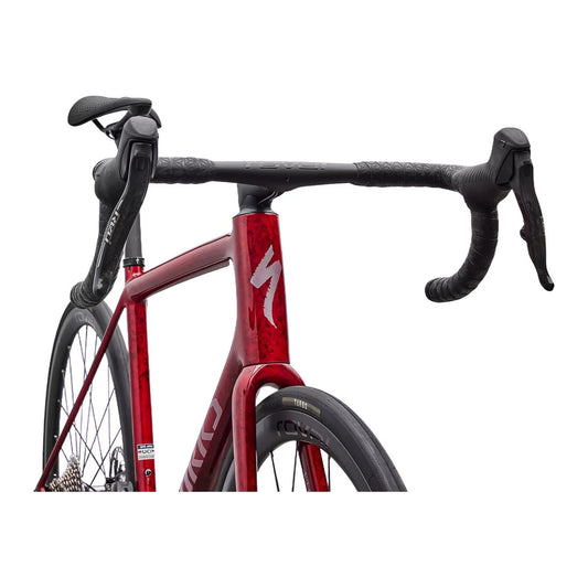 SPECIALIZED Aethos 2 Complete Road Bike SRAM RED AXS E1 2026 - SANDSTONE METALLIC BASE / RED TINT