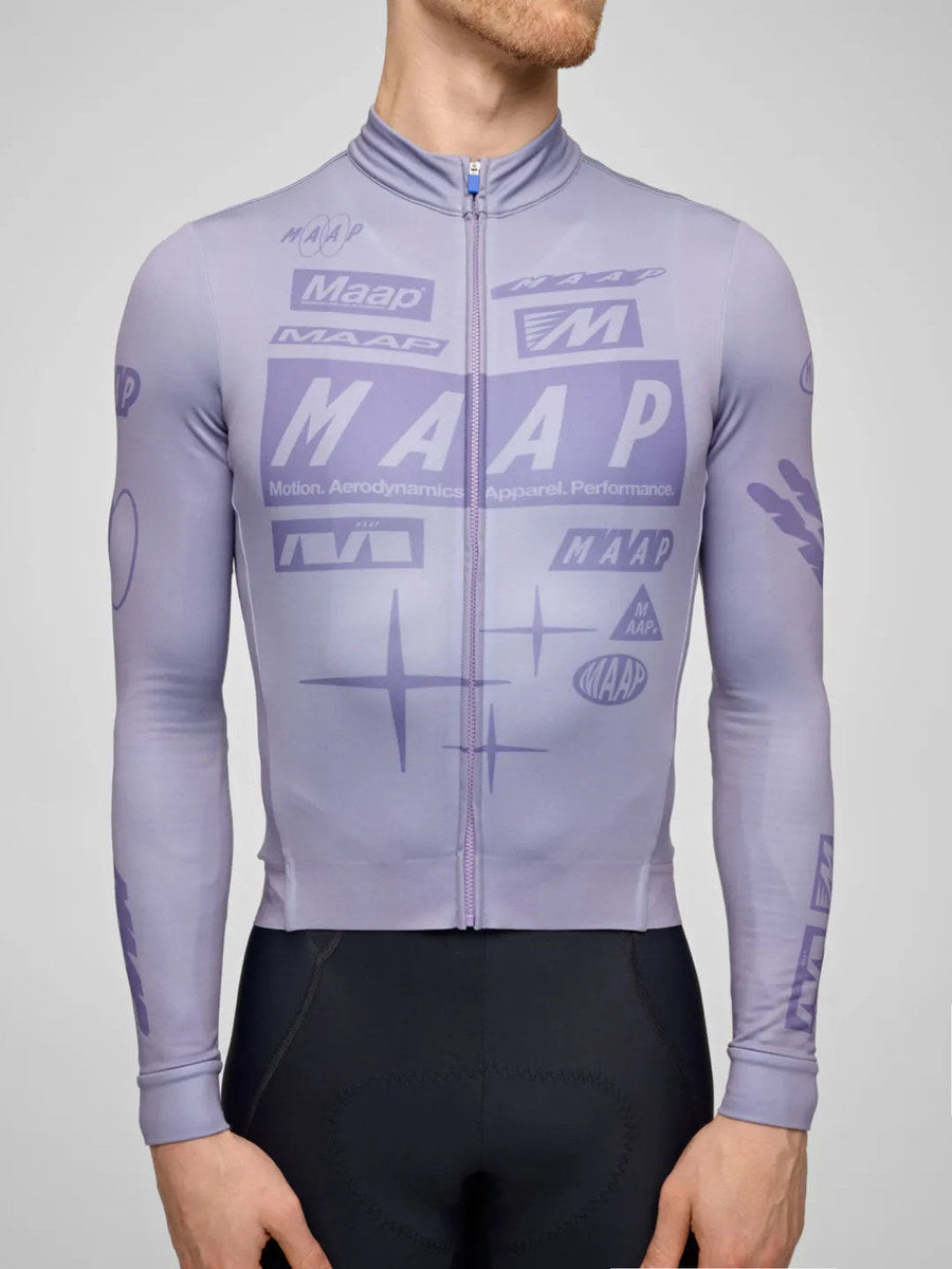 MAAP Drome Thermal LS Jersey - Silver Bullet