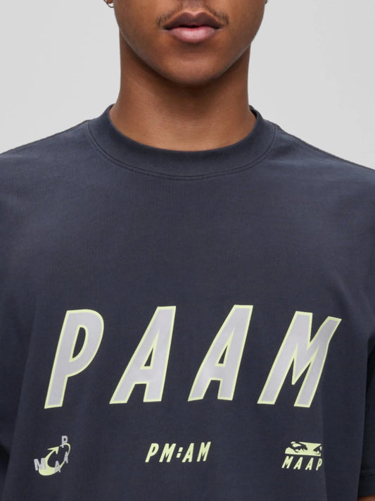 MAAP x PAM Casual Tee - Black/Glow Lime
