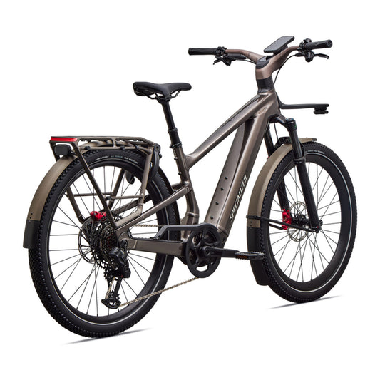 SPECIALIZED Turbo Vado 3 EVO 6.0 Ebike - GLOSS WARM SMOKE METALLIC / SATIN BRUSHED CHROME