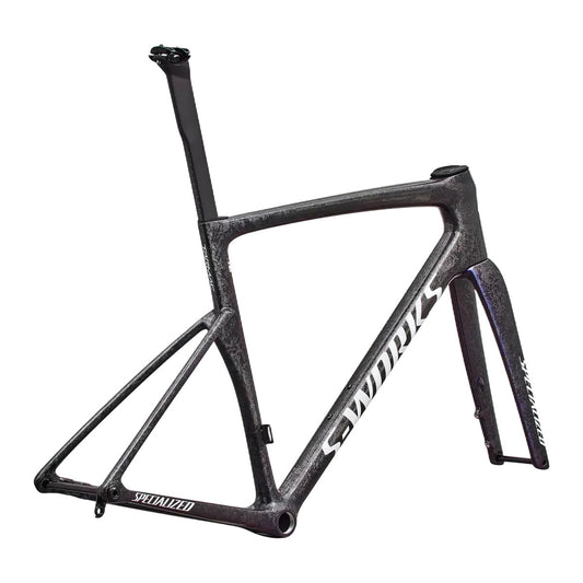 SWorks Tarmac SL9 Road Frameset FACT 12r Carbon - Carb/Bluredcmln/Wht