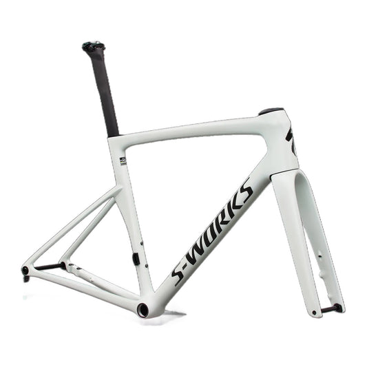 SWorks Tarmac SL9 Road Frameset  FACT 12r Carbon - Metwhtsil/Gldprl/Metobsd