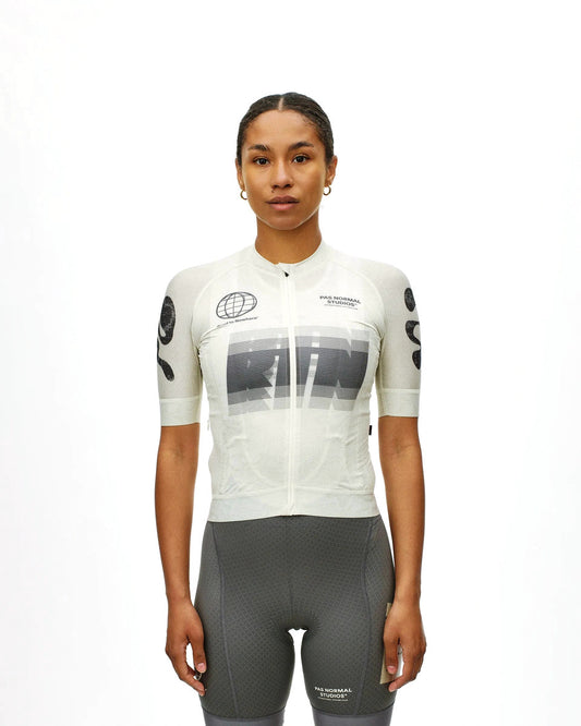 PAS NORMAL STUDIOS Mechanism Logo Women Jersey - AOP RTN Off White