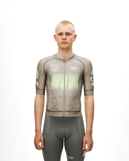 PAS NORMAL STUDIOS Mechanism Logo Jersey - AOP RTN Earth
