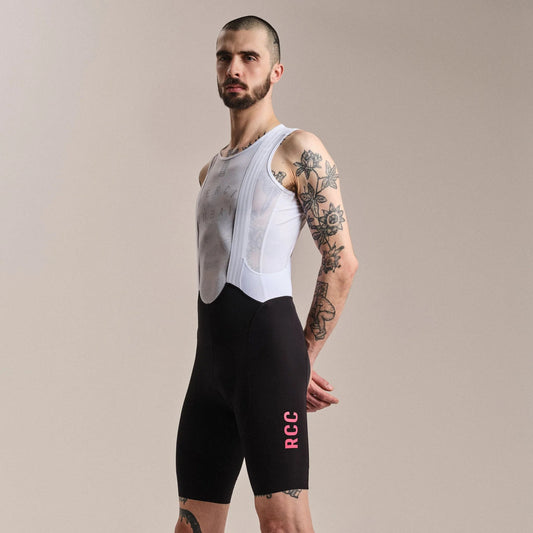 RAPHA Men's RCC Pro Team Bib Shorts III - Black/High-Vis Pink