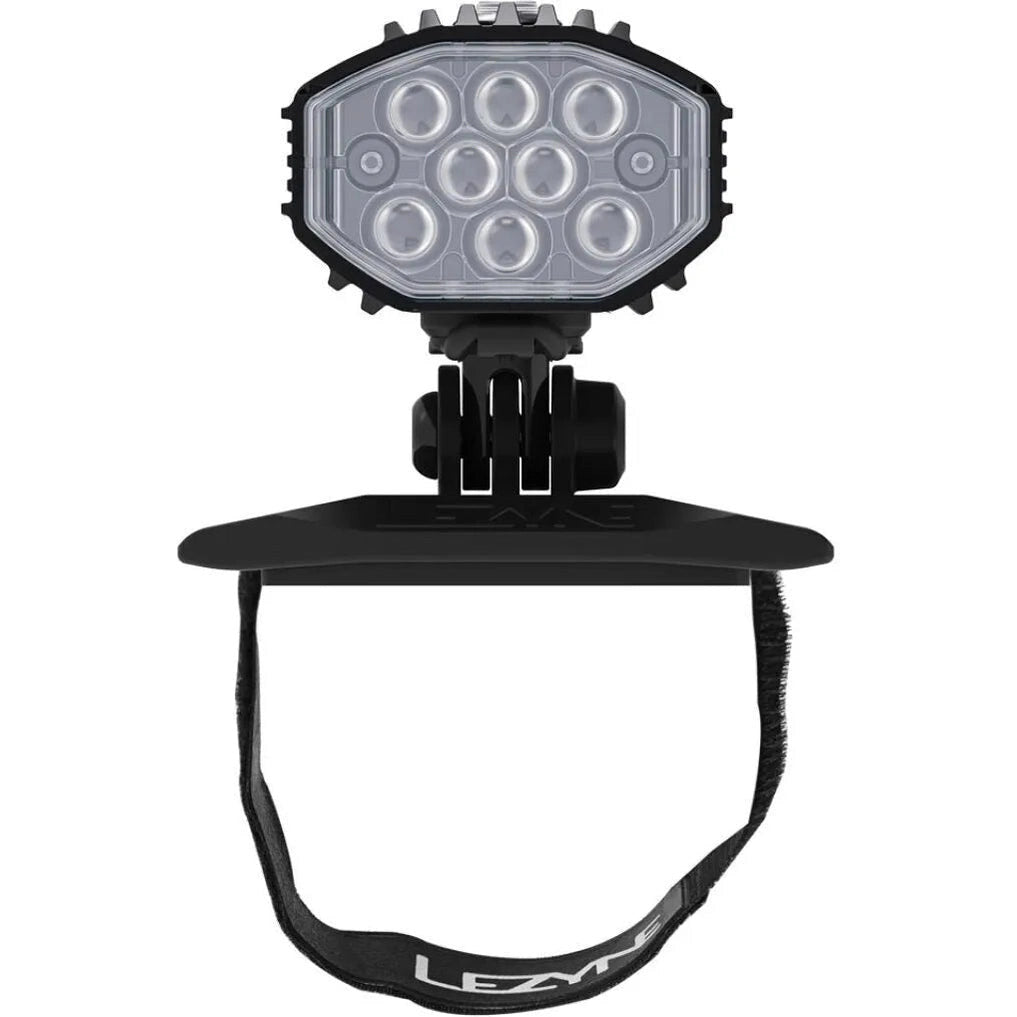 LEZYNE MICRO DRIVE PRO 1000+ HELMET LIGHT - BLACK/WHITE