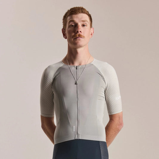 RAPHA PRO TEAM AERO JERSEY IV - SMOKY SILVER/WHITE