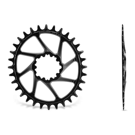 GARBARUK Oval Chainring DIRECT MOUNT SRAM GXP/DUB MTB (BOOST) - BLACK