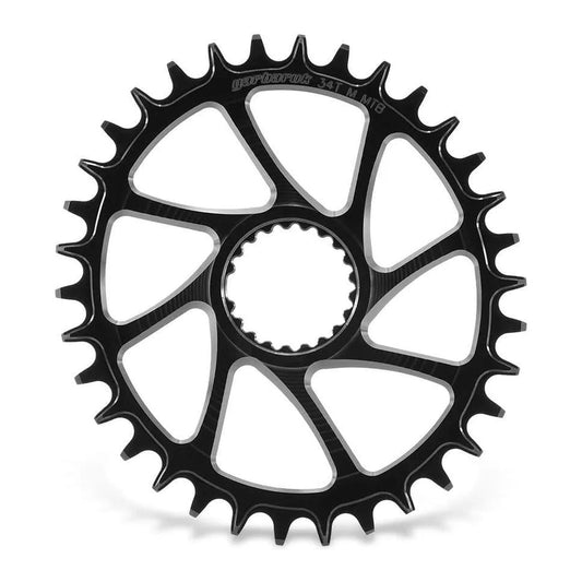 GARBARUK Oval Chainring DIRECT MOUNT SHIMANO M7100/M8100 - BLACK