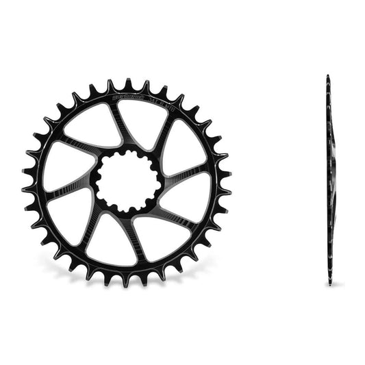 GARBARUK Round Chainring DIRECT MOUNT SRAM GXP/DUB MTB (BOOST) - BLACK