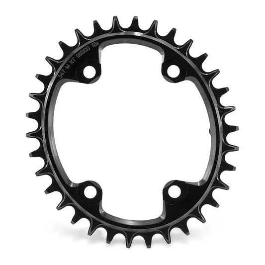 GARBARUK Oval Chainring 96 BCD (SHIMANO M6000/M7000/M8000) - BLACK