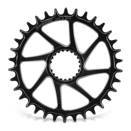 GARBARUK ROUND CHAINRING DIRECT MOUNT SHIMANO M7100/M8100 - BLACK