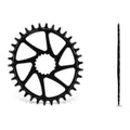 GARBARUK OVAL CHAINRING DIRECT MOUNT CANNONDALE HOLLOWGRAM (AI COMPATIBLE) - BLACK