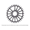 GARBARUK OVAL CHAINRING DM MTB CHAINRING FOR SRAM 8-BOLT - BLACK