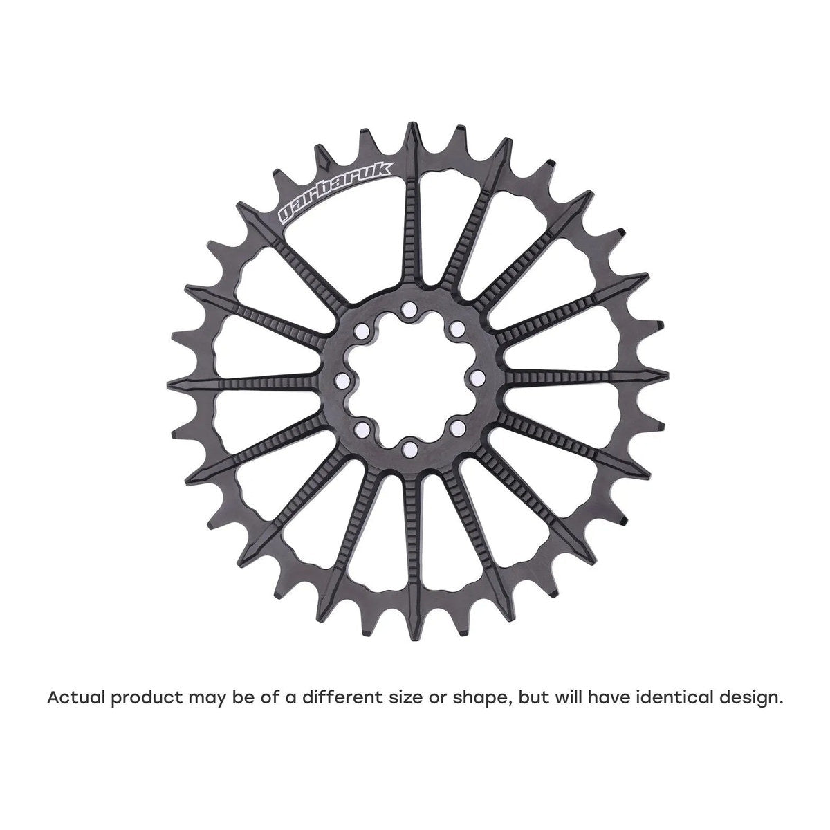 GARBARUK OVAL CHAINRING DM MTB CHAINRING FOR SRAM 8-BOLT - BLACK