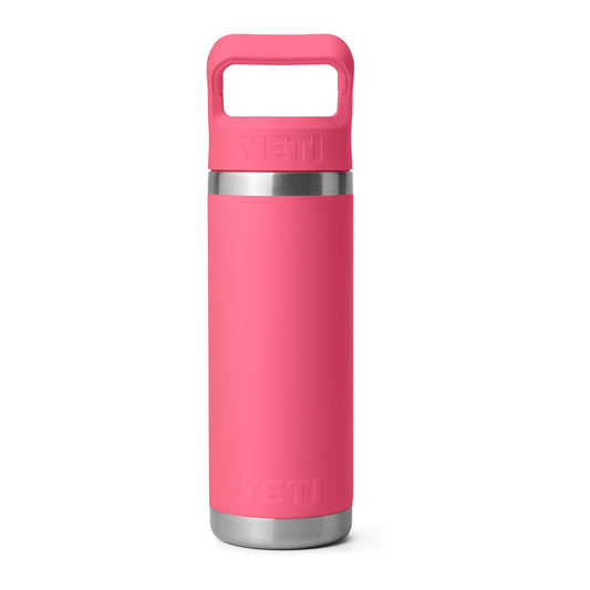 YETI Rambler 18oz/532m Bottle with Straw Cap - Tropical Pink