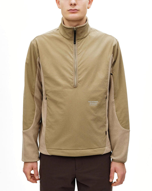 PAS NORMAL STUDIOS Off Race Light Fleece Half Zip - Beige