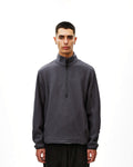 PAS NORMAL STUDIOS Off Race Boiled Wool Half Zip - Steel