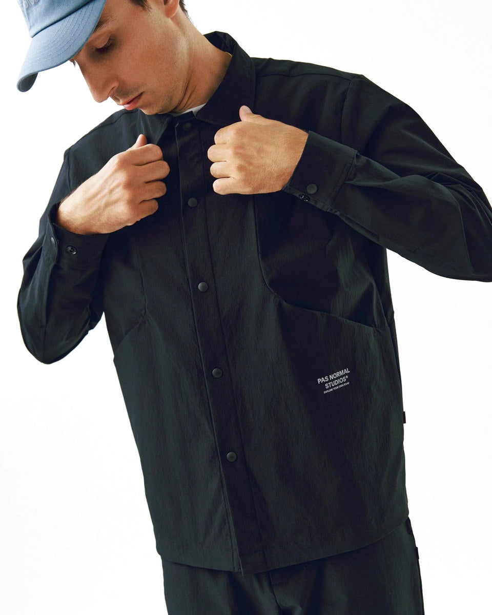 PAS NORMAL STUDIOS Off Race Tech Overshirt - Black