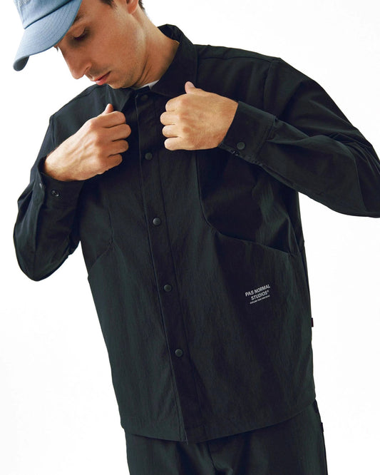 PAS NORMAL STUDIOS Off Race Tech Overshirt - Black