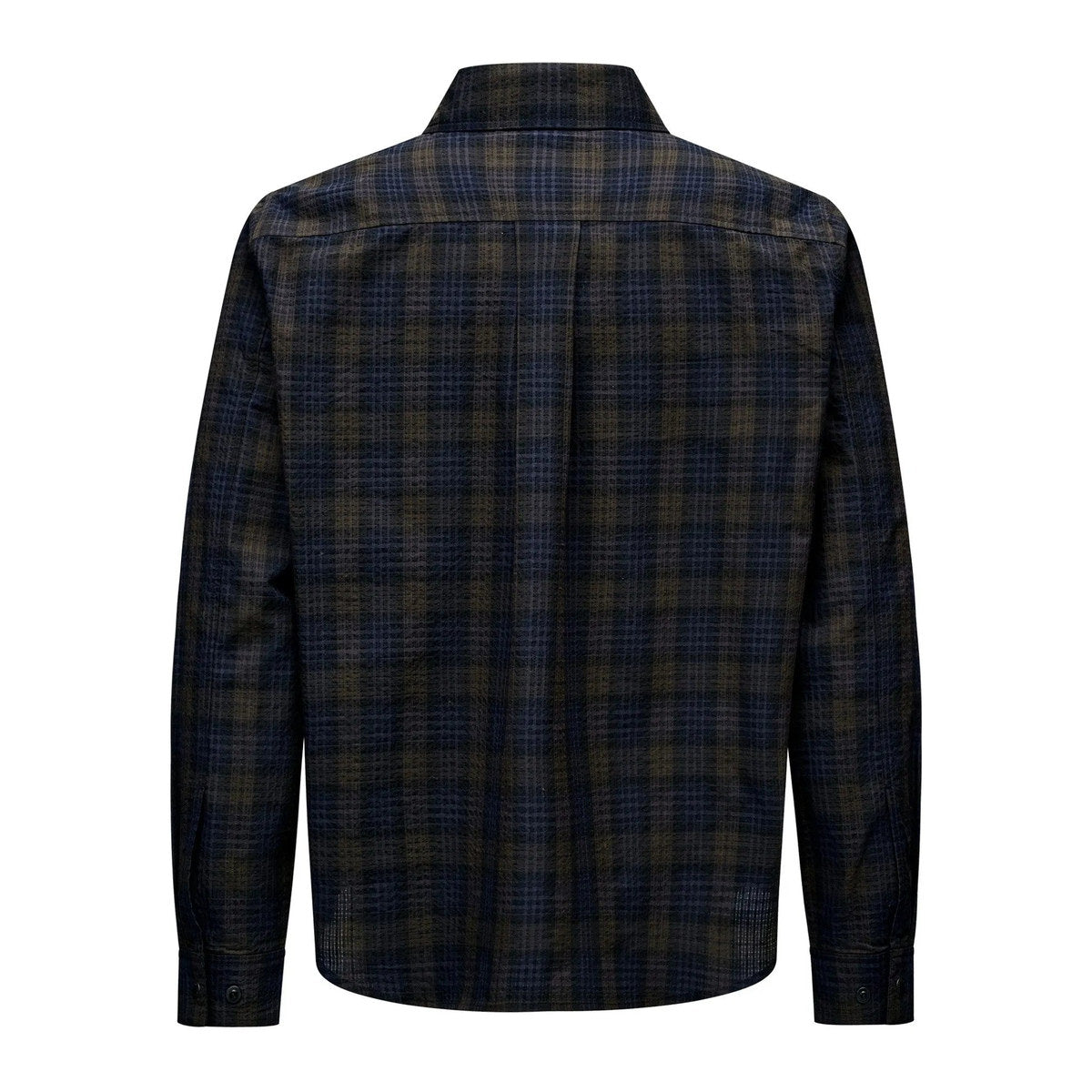 PAS NORMAL STUDIOS Off Race Seersucker Shirt - Dark Navy