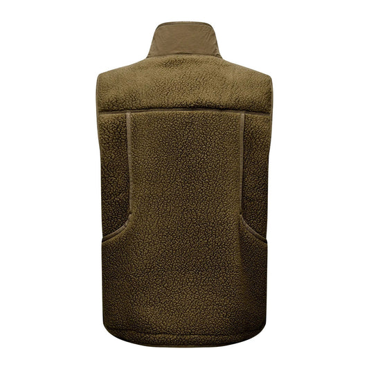 PAS NORMAL STUDIOS Off Race Pile Fleece Vest - Deep Olive