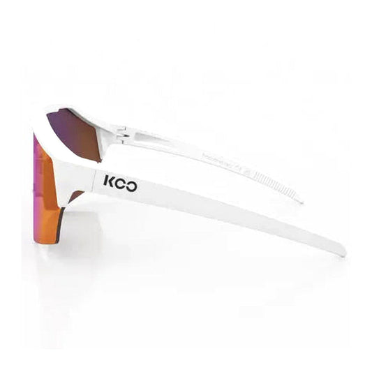 KOO Alibi Eyewear White/Matt - Red Mirror Lens