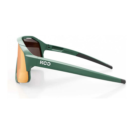 KOO Demos Eyewear Green/Mat - Orange Mirror Lens