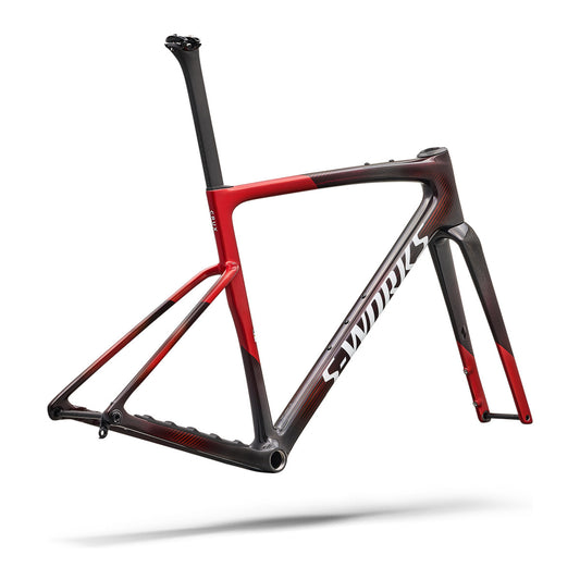 S-Works Crux 5 Frameset - FACT 12r Carbon 2027- Caynmet/Redtnt/Metwhtsil